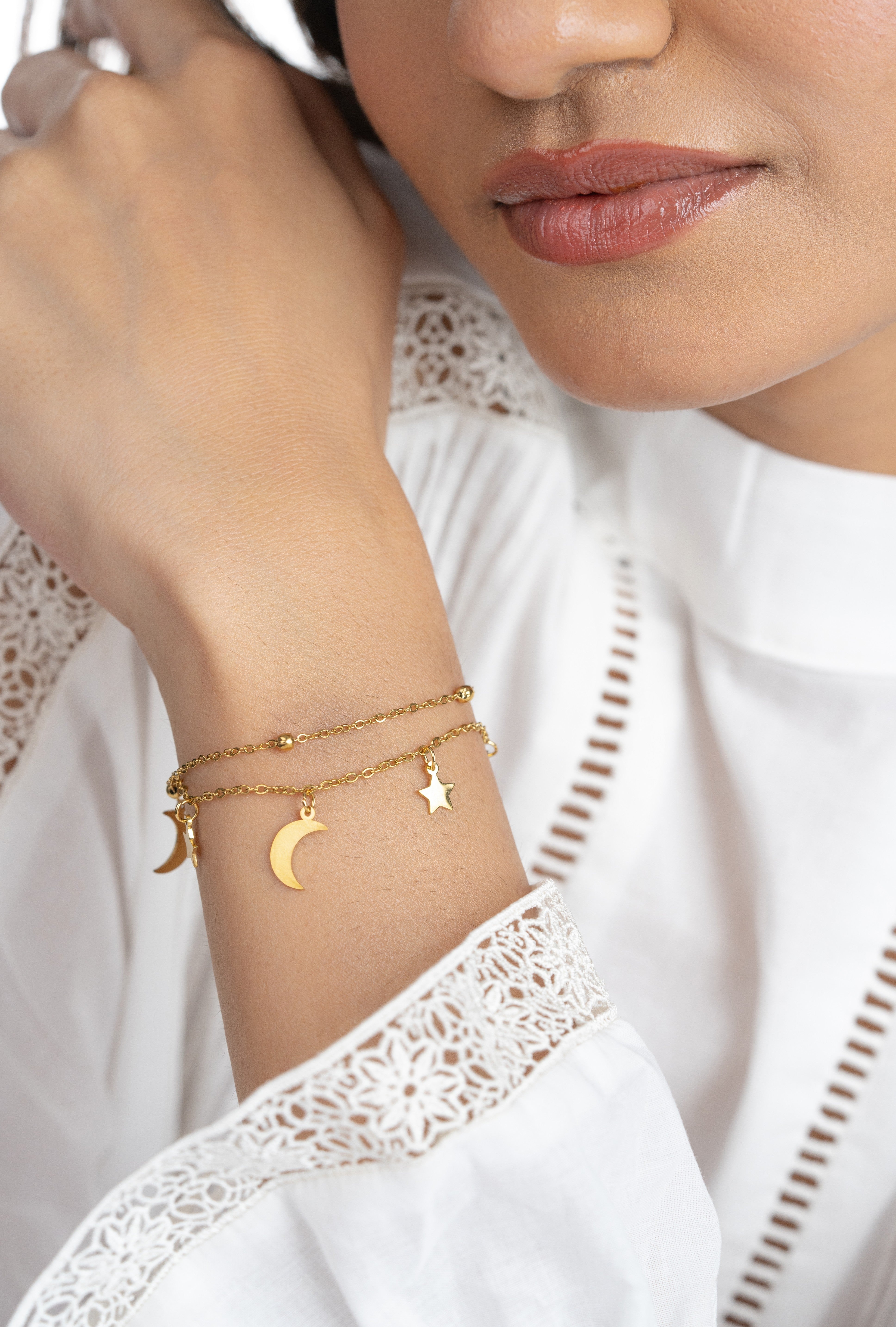 Moon & Star Bracelet
