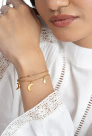 Moon & Star Bracelet