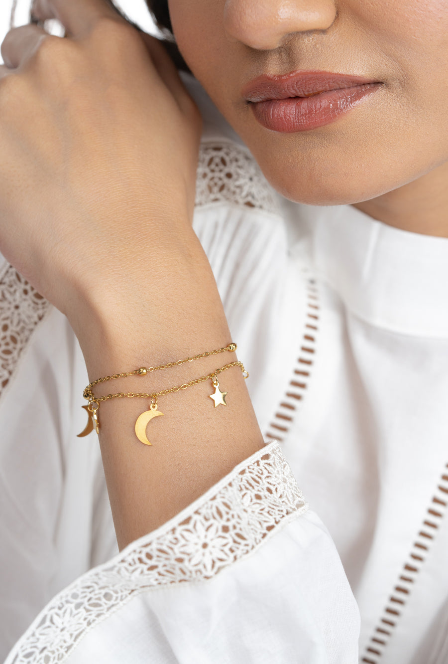 Moon & Star Bracelet