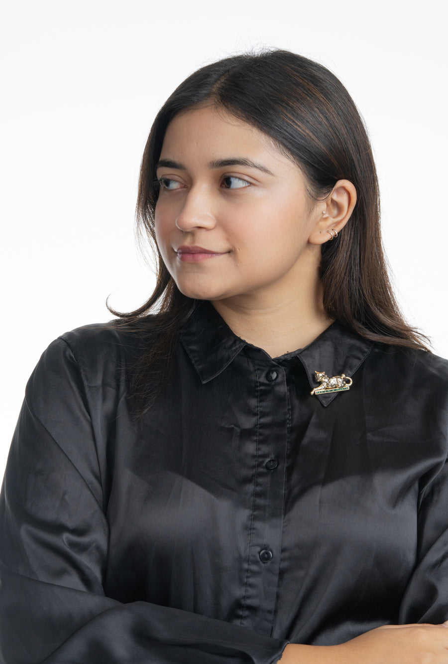 Golden Cheetah Brooch