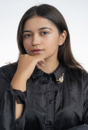 Golden Petal Brooch
