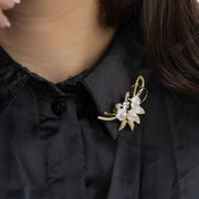Golden Petal Brooch
