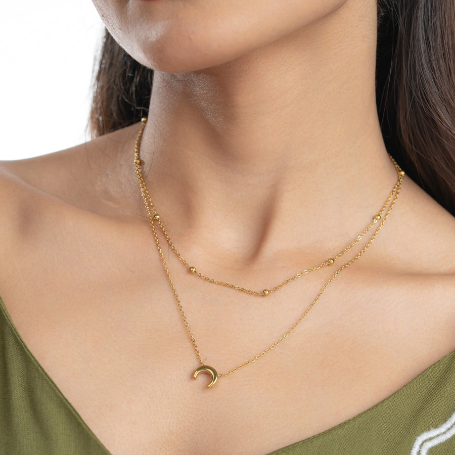 Half-Moon Layered Necklace