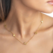 Golden Clover Necklace