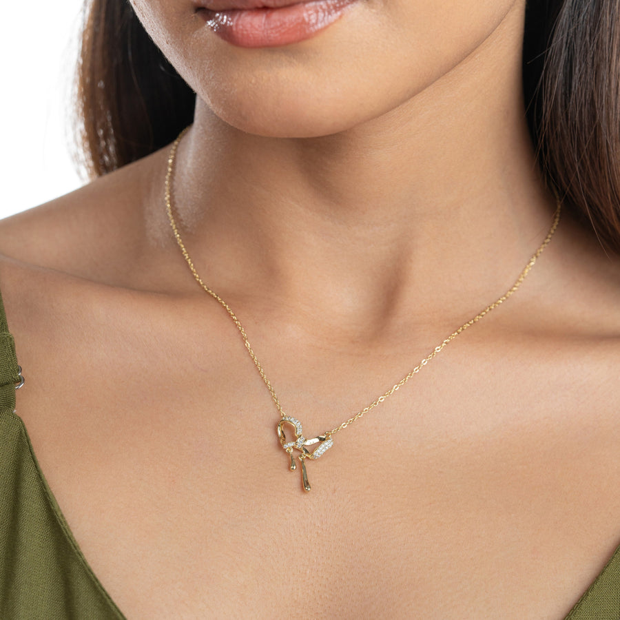 Diamond Butterfly Necklace
