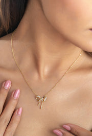 Diamond Butterfly Necklace