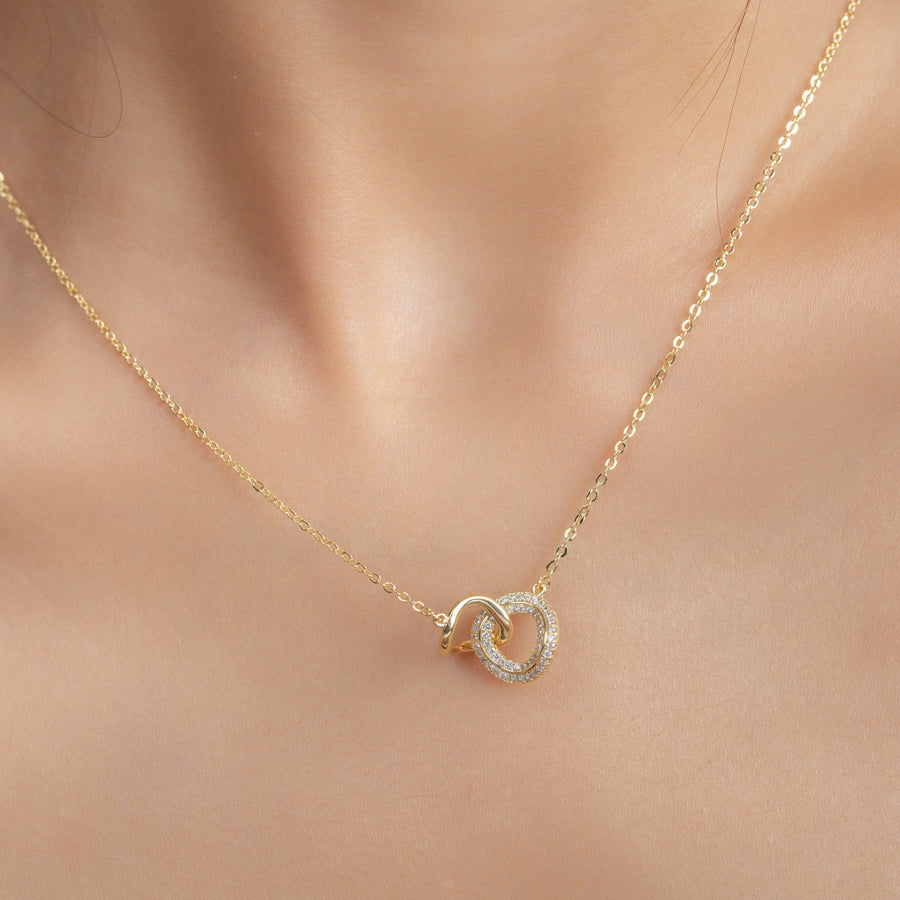 Duo Circle Necklace