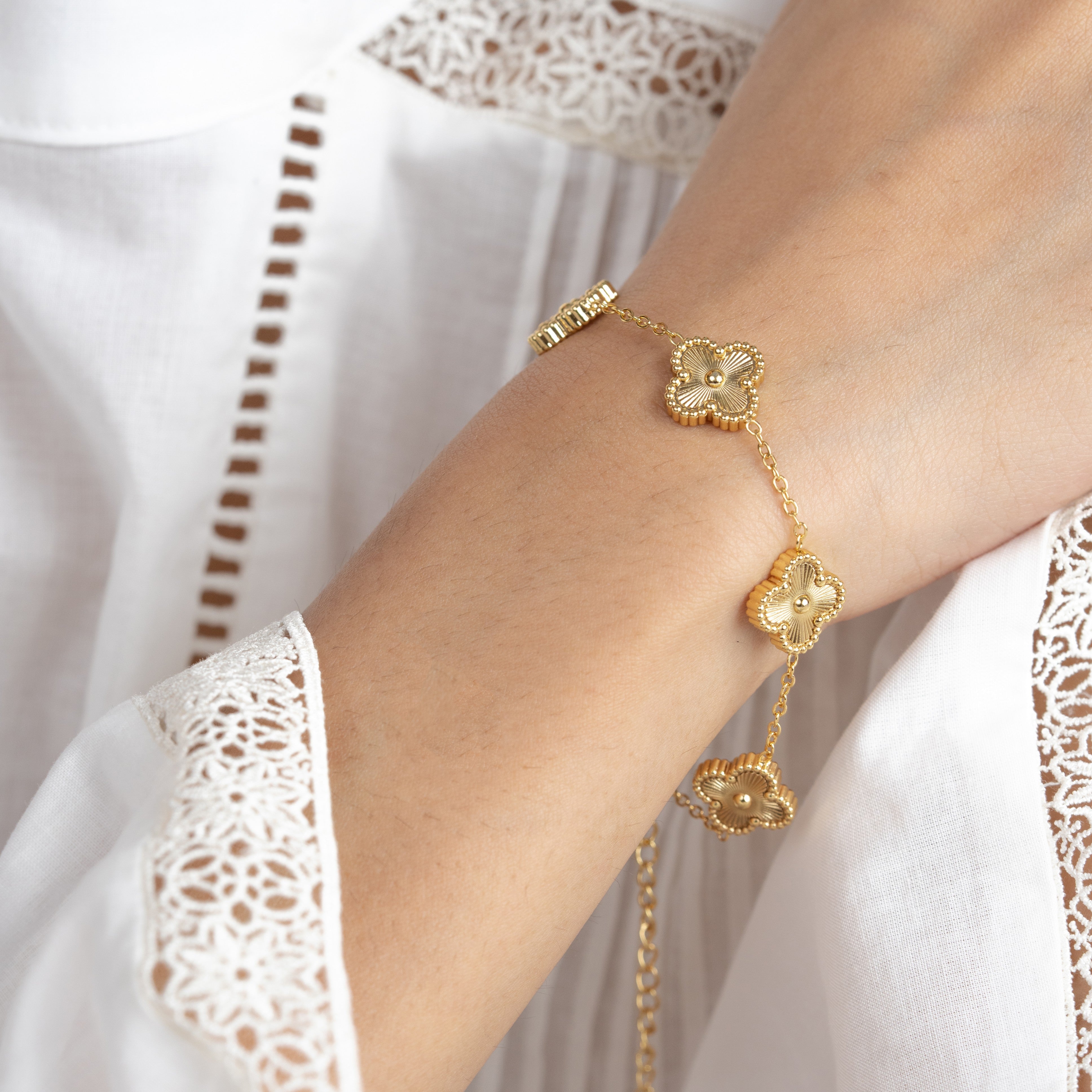 Golden Clover Bracelet