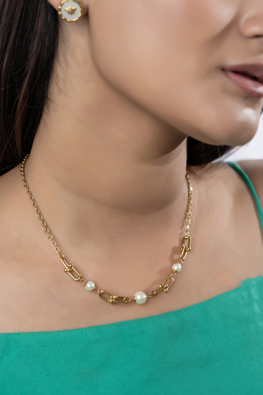 U-Link Pearl Necklace