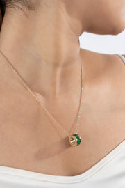 Green Rolling Necklace