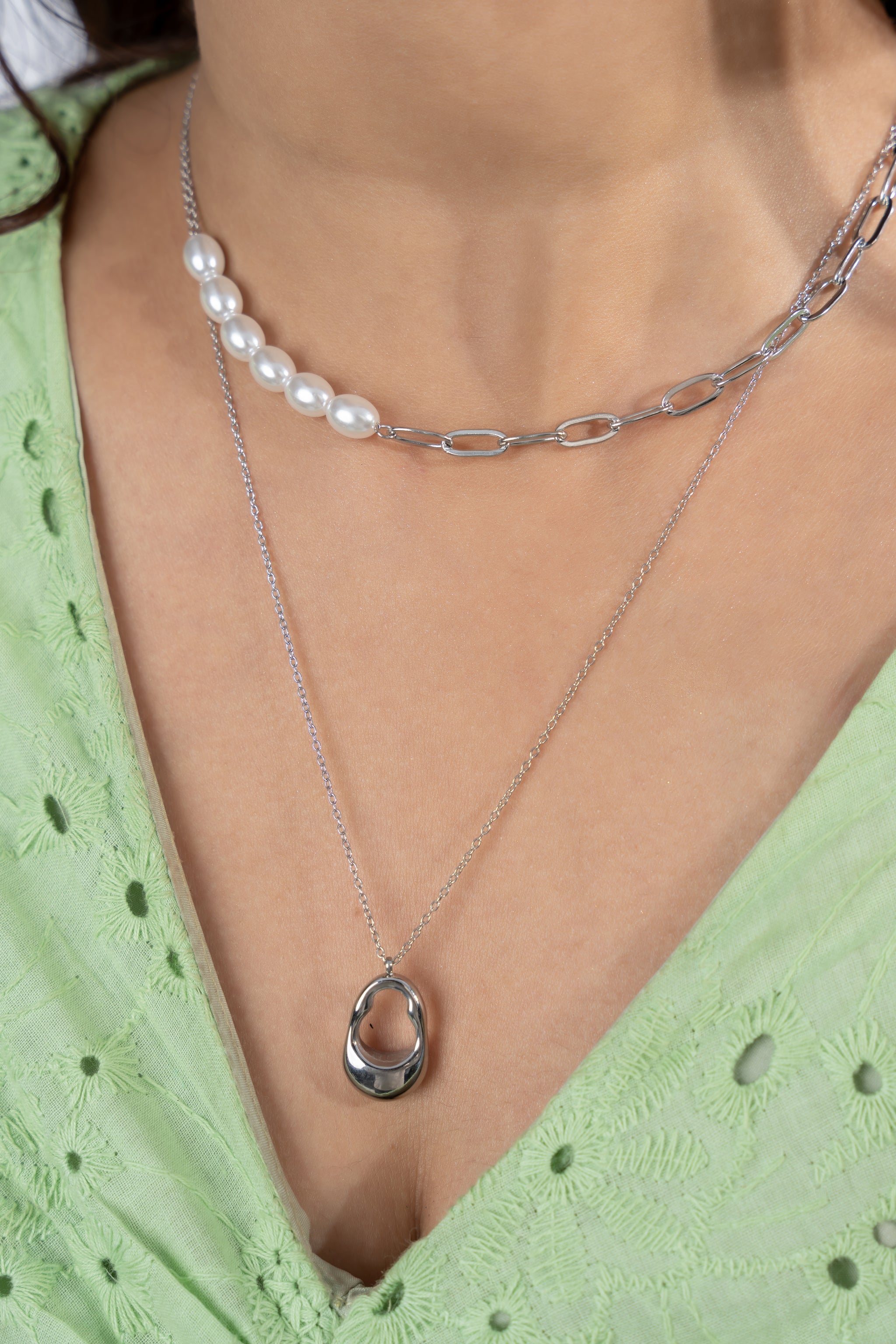 Layered Pearl Necklace