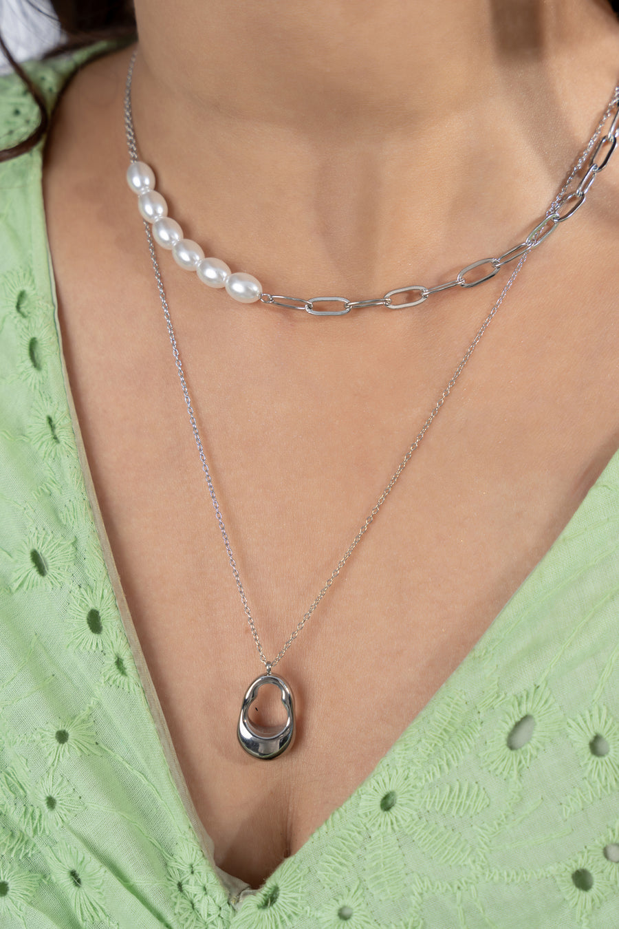 Layered Pearl Necklace