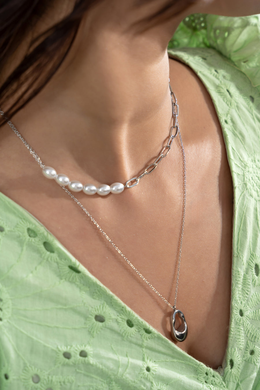 Layered Pearl Necklace