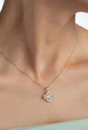 Flower with Diamond Set
