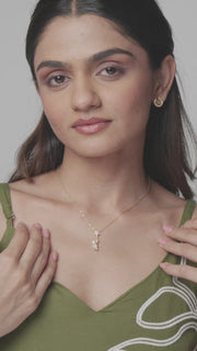 Diamond Teddy Necklace